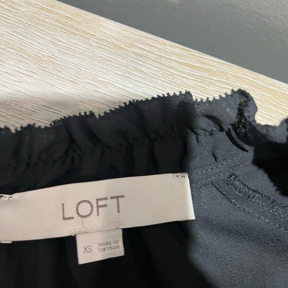 Loft blouse black sheer size xs - Picture 3 of 3